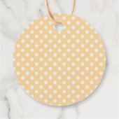 ハチミツの丸を狙った黄色結婚い点 フェイバータグ (裏面)