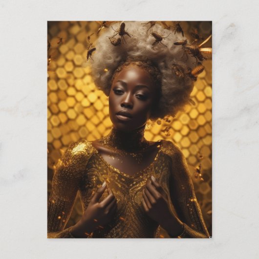 ハチミツの女神 ポストカード (正面)