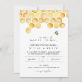 ハチミツの巣となる結婚CALLA 招待状 (正面)