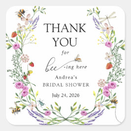 ハチミツの恵み | 感謝の気持ち スクエアシール