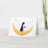 ハチミツの月のグリーティングカードの猫たち カード (裏面)