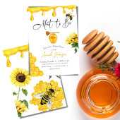 ハチミツの水色ブライダルシャワー 招待状