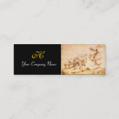 ハチミツの茶色のワックスシール/蜂蜜の泥棒のキューピッド スキニー名刺 (裏面)