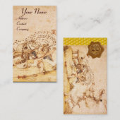 ハチミツの茶色のワックスシール/蜂蜜の泥棒のキューピッド 名刺 (正面/裏面)