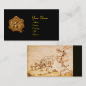 ハチミツの茶色のワックスシール/蜂蜜の泥棒のキューピッド 名刺 (正面/裏面)