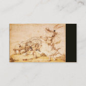 ハチミツの茶色のワックスシール/蜂蜜の泥棒のキューピッド 名刺 (裏面)