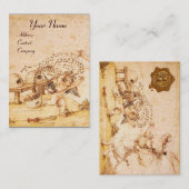 ハチミツの茶色のワックスシール/蜂蜜の泥棒のキューピッド 名刺 (正面/裏面)