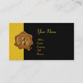 ハチミツの茶色のワックスシール/蜂蜜の泥棒のキューピッド 名刺