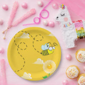 ハチミツの蜂の誕生日パーティー黄色 ペーパープレート (パーティー)