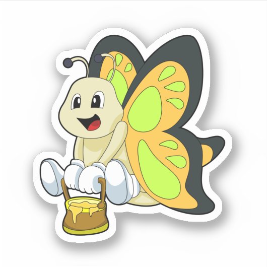 ハチミツの蝶 シール (正面)