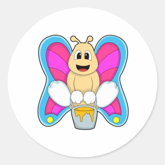 ハチミツの蝶 ラウンドシール (正面)