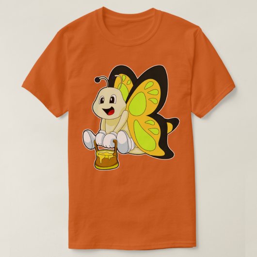 ハチミツの蝶 Tシャツ (デザイン正面)