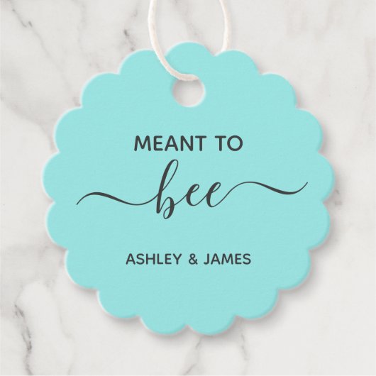 ハチミツの贈り物結婚ラベルまたはシャワーを意味する フェイバータグ (正面)