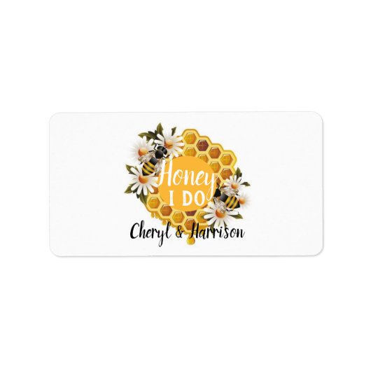 ハチミツは蜂の巣 ラベル (正面)