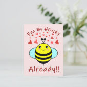 ハチミツもう!!かわいいビー ポストカード (スタンド正面)