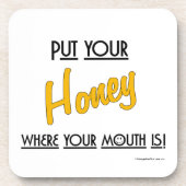 ハチミツを口の中に置く – Coasters コースター (正面)