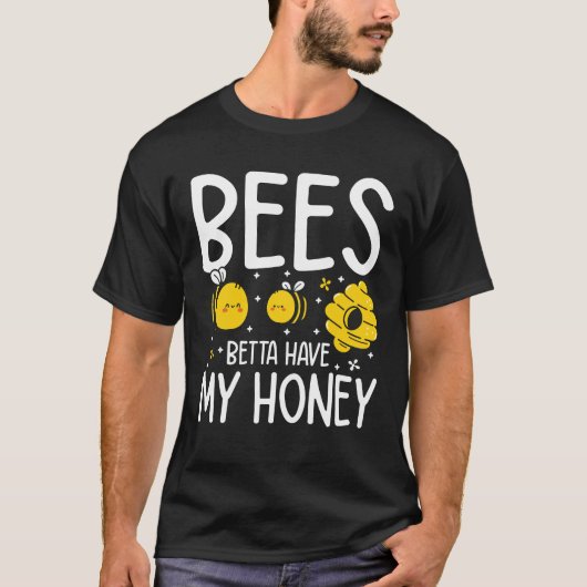 ハチミツを持っているベッタ Tシャツ (正面)