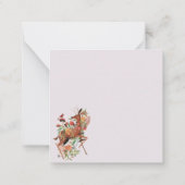 ハチミツを楽しんでかわいいクマ ノートカード (裏面)