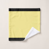 ハチミツを黒と黄色のバスタオオルセット バスタオルセット (ウォッシュタオル)