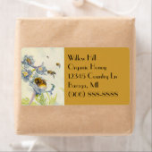 ハチミツオーガニックミツバカアサガオ花ラベル ラベル (インサイチュ)