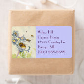 ハチミツオーガニックミツバカアサガオ花ラベル ラベル (インサイチュ)