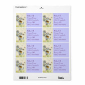 ハチミツオーガニックミツバカアサガオ花ラベル ラベル (フルシート)