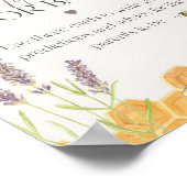 ハチミツバキシャワーベビー標識用アドバイス ポスター (角)