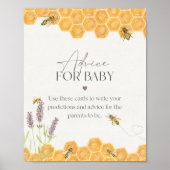 ハチミツバキシャワーベビー標識用アドバイス ポスター (正面)