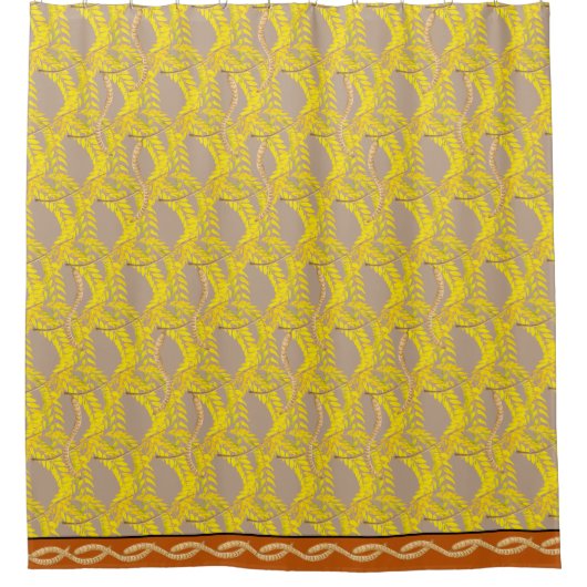 ハチミツバチのカーテン シャワーカーテン (正面)