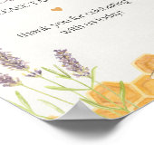 ハチミツバチの赤ちゃんシャワーの好意 ポスター (角)