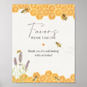 ハチミツバチの赤ちゃんシャワーの好意 ポスター (正面)