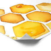 ハチミツバチの赤ちゃんシャワー歓迎サインを受ける親 ポスター (角)