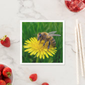 ハチミツバチオンザイエローダンデリオン スタンダードカクテルナプキン (インサイチュ)