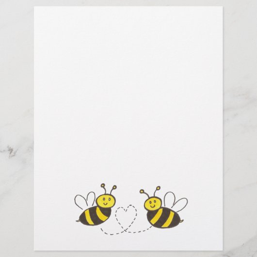 ハチミツバチフライヤー付きハート チラシ (正面)