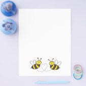 ハチミツバチフライヤー付きハート チラシ (シングル)