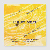 ハチミツバチ六角絵を描混合テクスチカスタムャ文字 (正面)