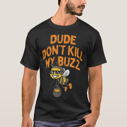 ハチミツバチ養蜂おもしろいかわいい虫農業 Tシャツ (正面)