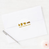 ハチミツバメが勝つ ラウンドシール (封筒)