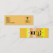 ハチミツバメ幸せ スキニー名刺 (正面/裏面)