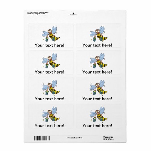 ハチミツバメ ラベル (フルシート)