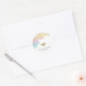 ハチミツバロゴ ラウンドシール (封筒)