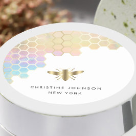 ハチミツバロゴ ラウンドシール