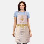 ハチミツフェイクドリップクイーンビー エプロン (着用した状態)