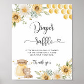 ハチミツマヒマワリおむつラッフルポスター ポスター (正面)