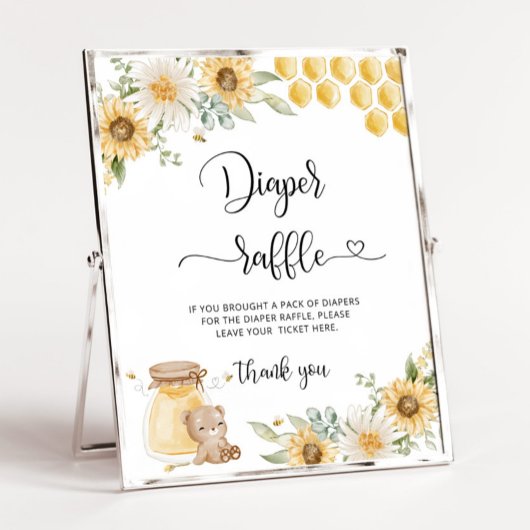 ハチミツマヒマワリおむつラッフルポスター ポスター