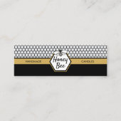 ハチミツモダンビーキャンドルハニカム スキニー名刺 (正面)