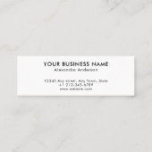 ハチミツモダンビーキャンドルハニカム スキニー名刺 (裏面)