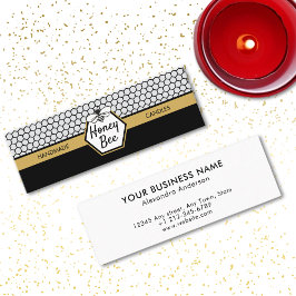 ハチミツモダンビーキャンドルハニカム スキニー名刺