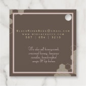 ハチミツラベルハニカムビオンバラ金ゴールド フェイバータグ (裏面)