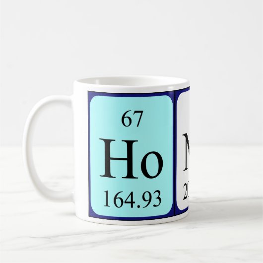 ハチミツ周期表名mag コーヒーマグカップ (左)